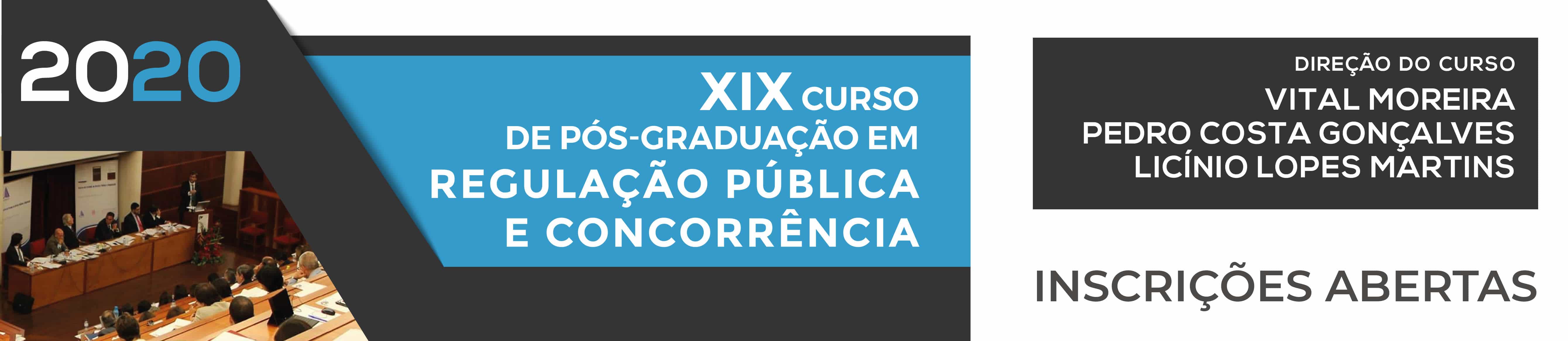 Curso Pós-Graduação em Regulação Pública e Concorrência - Banner