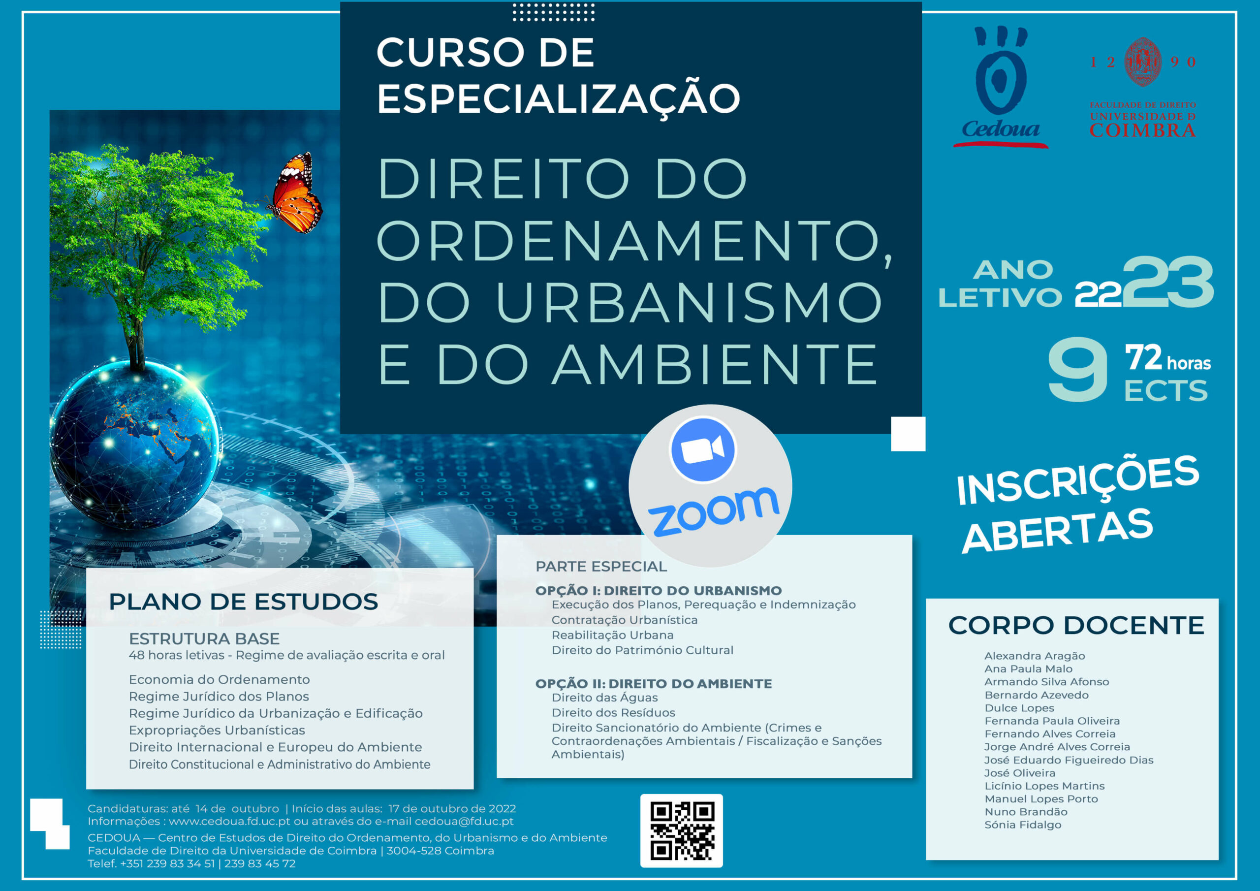 Curso de Especialização em Direito do Ordenamento, do Urbanismo e do Ambiente
